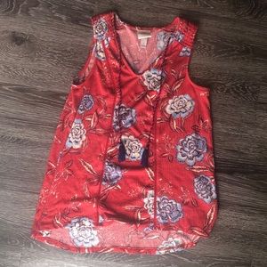 Orange tunic tank top